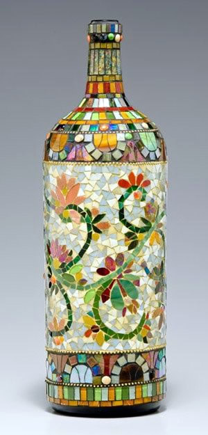 Mosaico produzido com pastilhas de vidro