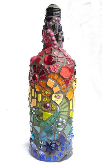 artesanato com garrafas de vidro