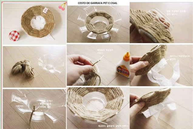 artesanato-com-copo-descartável-cestinha-de-sisal