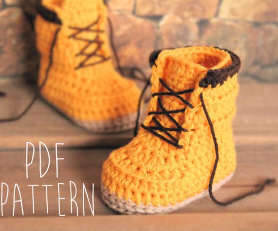Bota de shop croche infantil