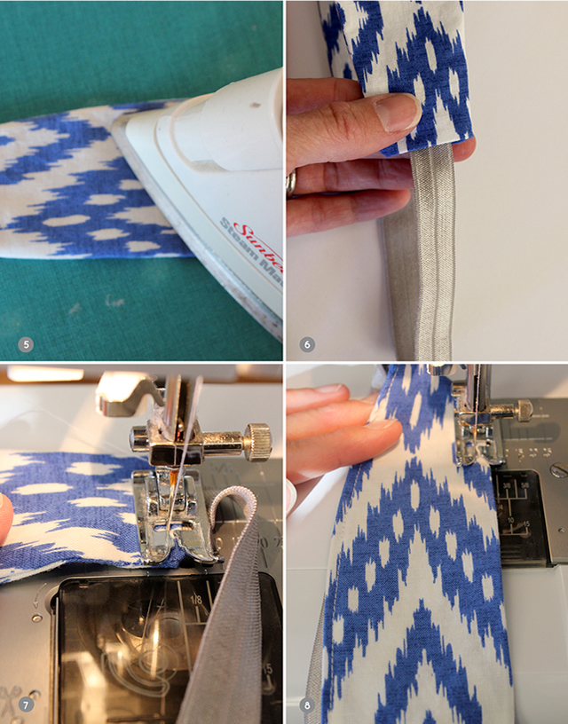 costurando-faixa-de-cabeça-em-tecido